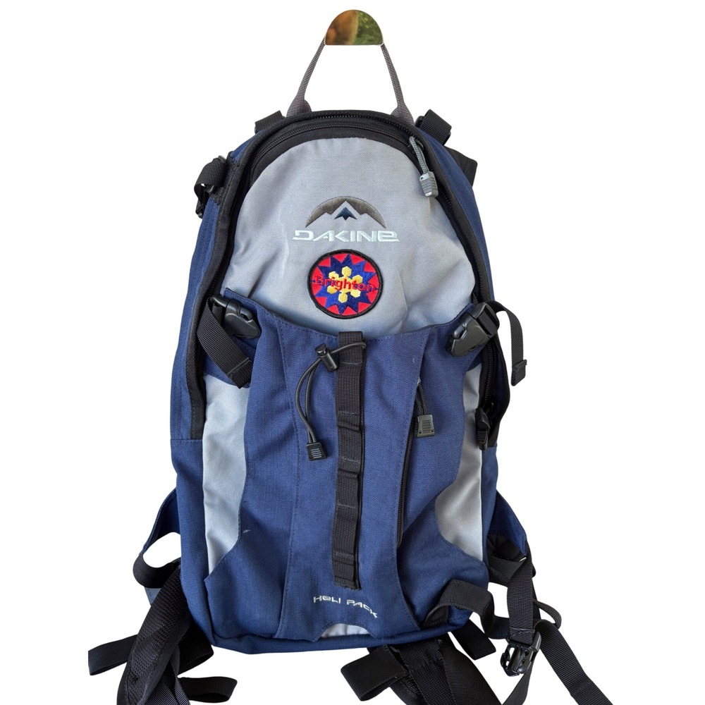 Dakine Heli Pack Backpack Blue Excellent Brighton Patch Winter Sport